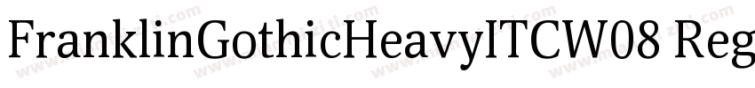 FranklinGothicHeavyITCW08 Regular字体转换
